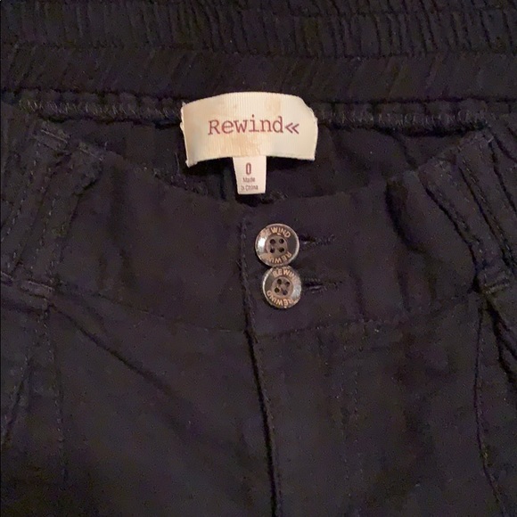 Linen black dress shorts - Picture 3 of 3